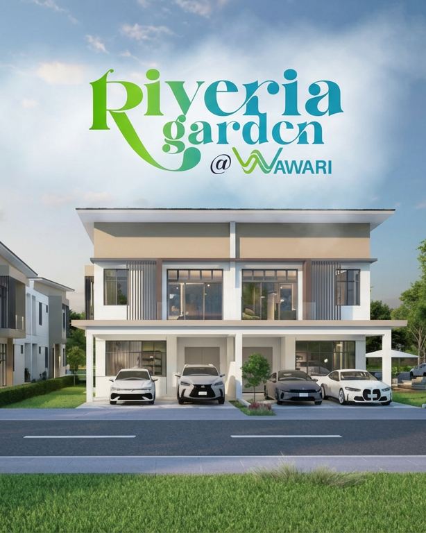 Artist's impression of the Riveria Garden streetscape